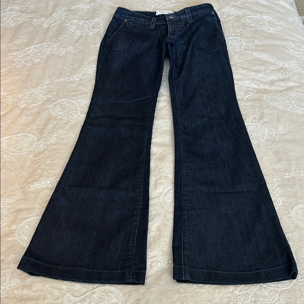 Habitual Dark Wash Mid-Rise Flare Jeans - Y2K Style